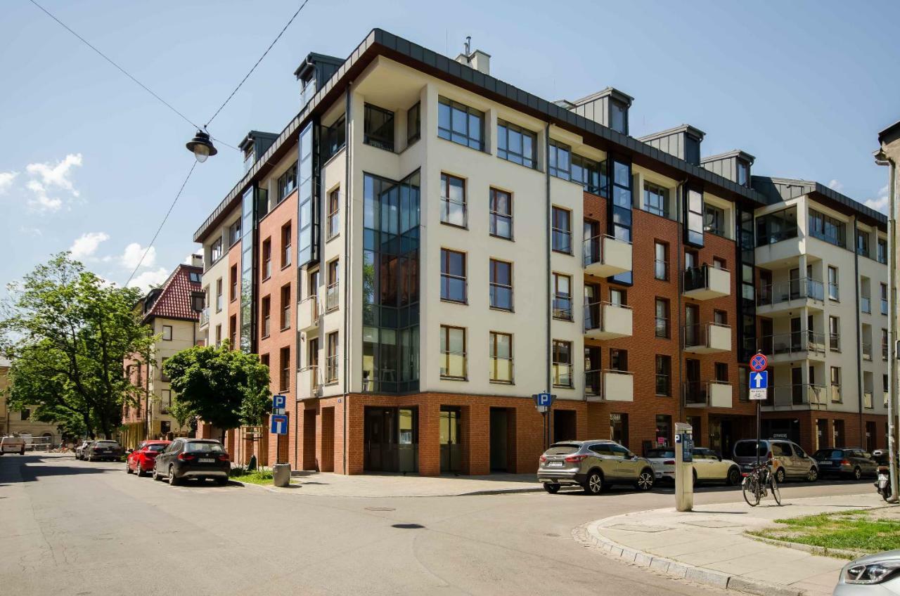 Central Kazimierz Apartment With Balcony Krakow Exterior photo